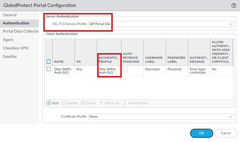 How to configure SAML Authentication for Palo Alto GlobalProtect with