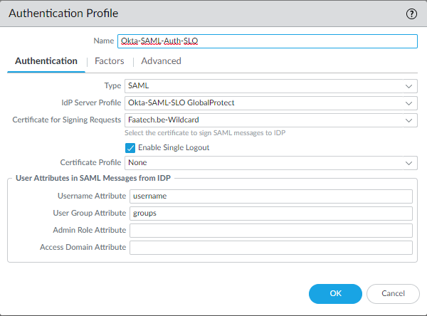 How to configure SAML Authentication for Palo Alto GlobalProtect with